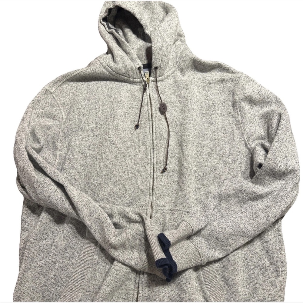 Men's Gray Tommy Hilfiger full zip Hoodie Sweater 2XL